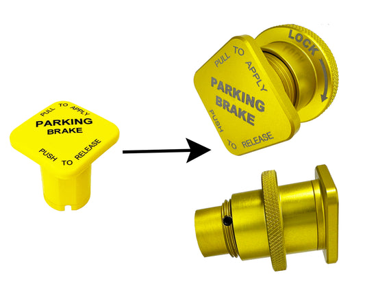 Safety Feature for Super C Motorhomes, Commercial Trucks, Heavy Equipment, or a Bus? Replaces your yellow original manufacture Air Brake knob